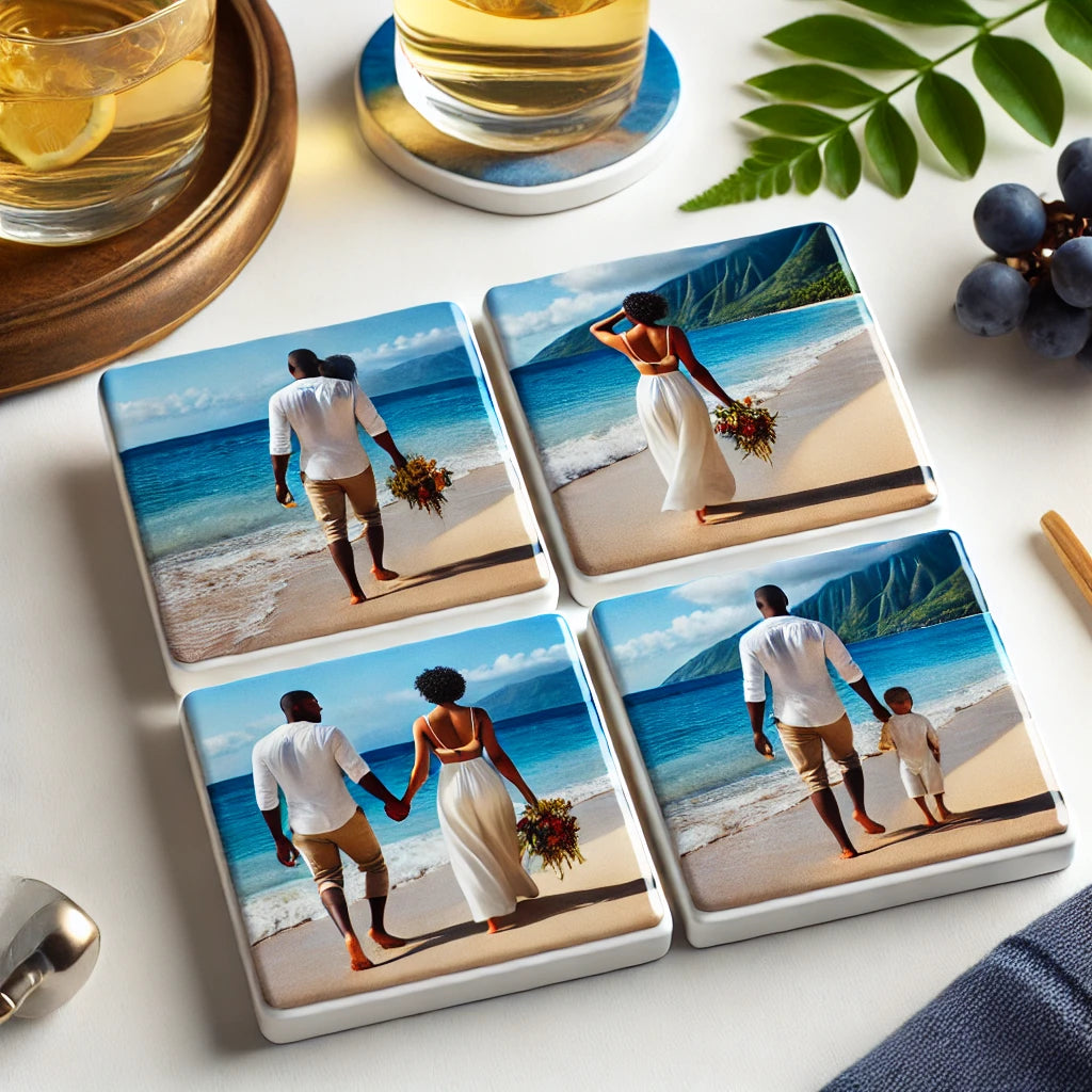 Custom Photo Ceramic Coasters - Add Art to Every Sip